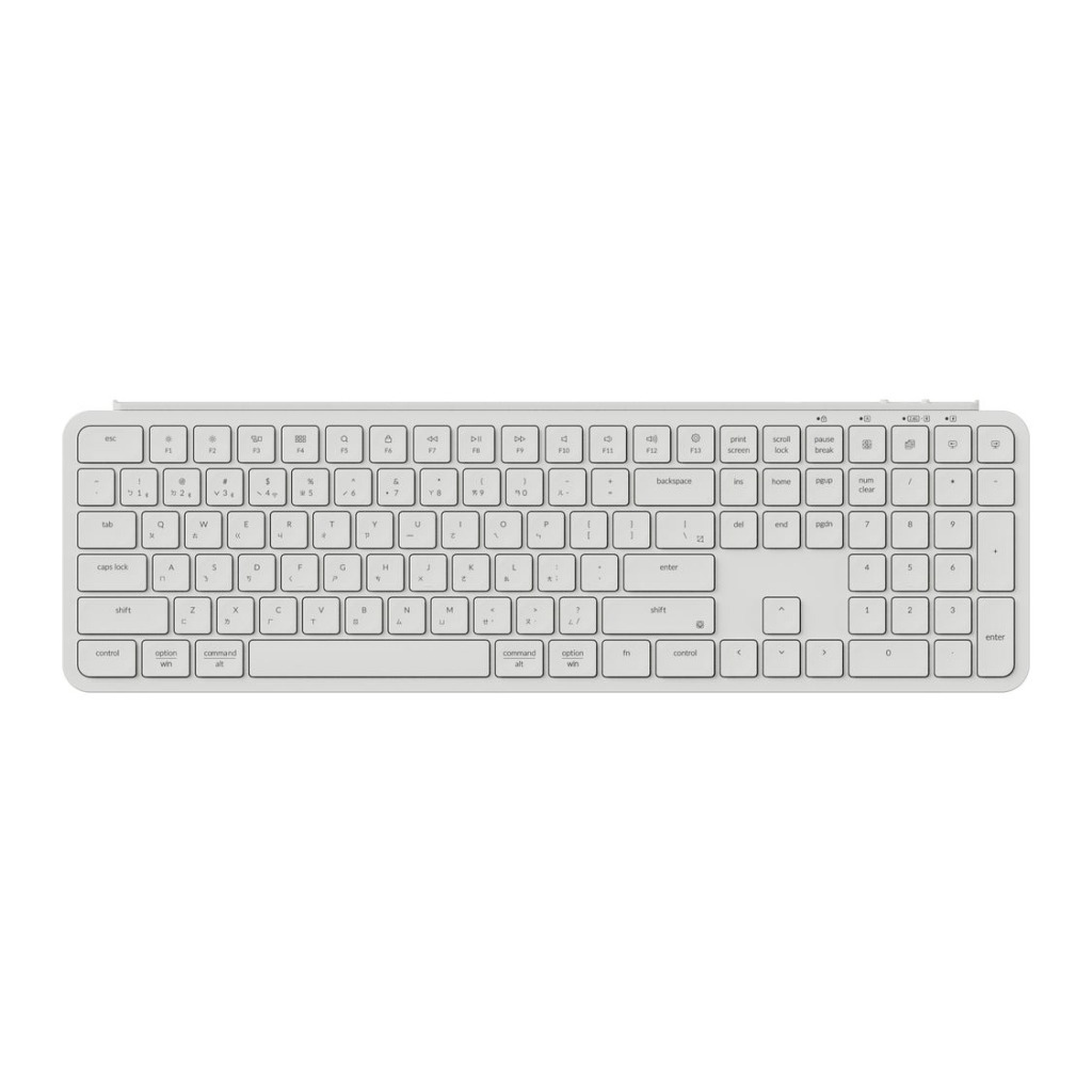 【Keychron B6 Pro 超薄無線鍵盤(英文版本)】支援2.4GHz、藍牙和有線模式/多系統支援/輕巧超薄