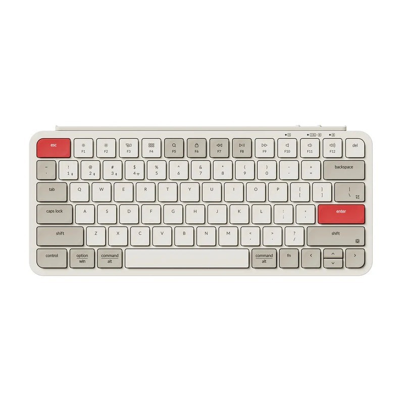 【Keychron B1 Pro 超薄無線鍵盤】支援2.4GHz、藍牙和有線模式/多系統支援/輕巧超薄