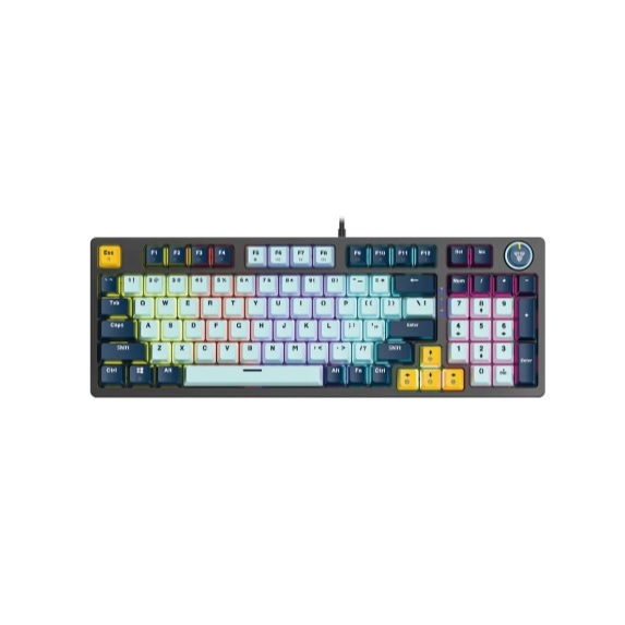 【FANTECH ATOM96 】95%可換軸體RGB機械式鍵盤(MK890)英文鍵盤-機械軸體/RGB燈效