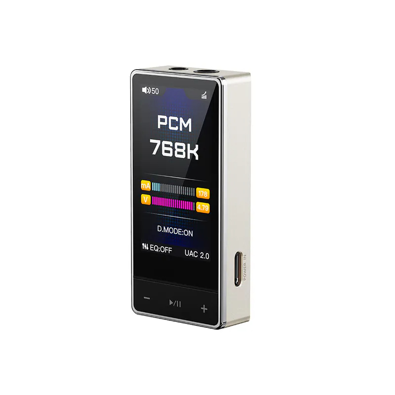 【FiiO QX13 隨身型USB解碼耳機轉換器】磁吸真皮保護套/桌機級別推力/10段高精度PEQ/彩色顯示螢幕