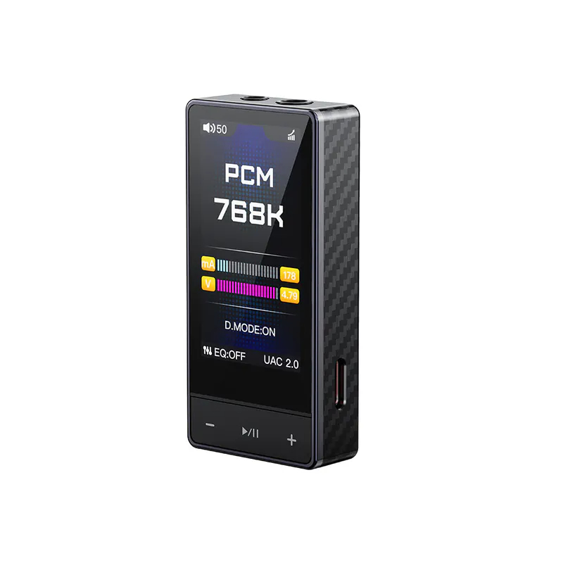【FiiO QX13 隨身型USB解碼耳機轉換器】磁吸真皮保護套/桌機級別推力/10段高精度PEQ/彩色顯示螢幕