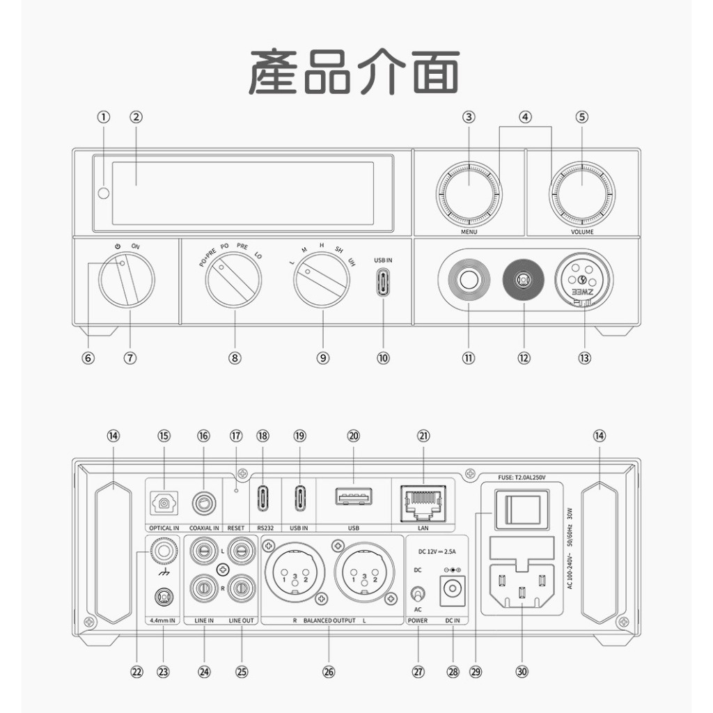 【FIIO K15 桌上型解碼耳機功率擴大機】3000mW*2強勁推力/ AK4497S晶片*2/全平衡音訊架構