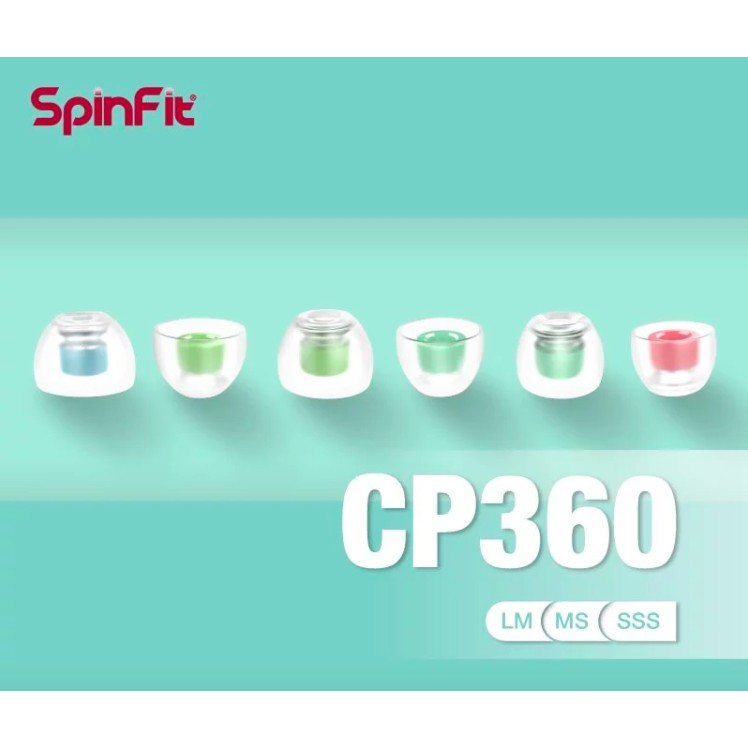 【 SpinFit CP360 】矽膠耳塞SS／S／M／L／XL各尺寸均有現貨