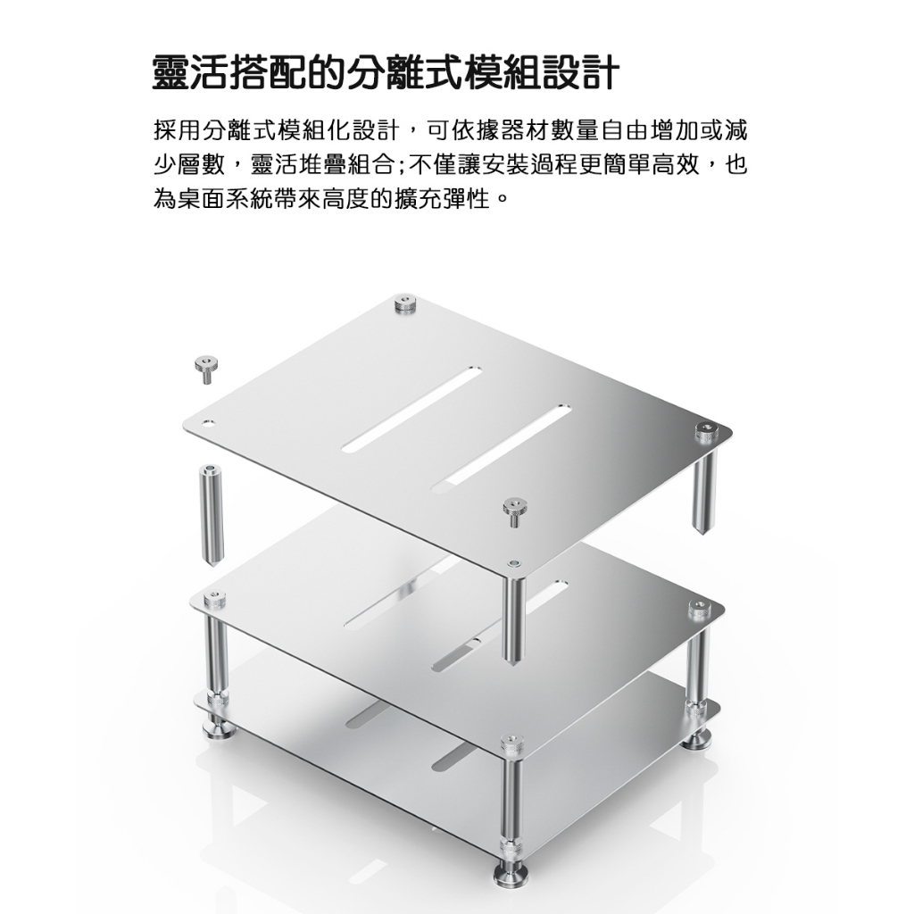 【FIIO Modular Racking】模組化 Hi-Fi 設備音響層架