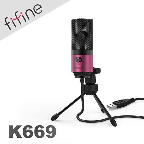 【FIFINE K669】USB專業電容式麥克風 三種指向收音／ASMR／YouTuber／直播／線上會議