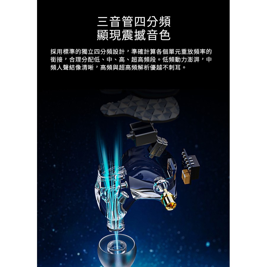 【 FiiO FA9 】樓氏六單元動鐵MMCX單晶銅鍍銀可換線耳機